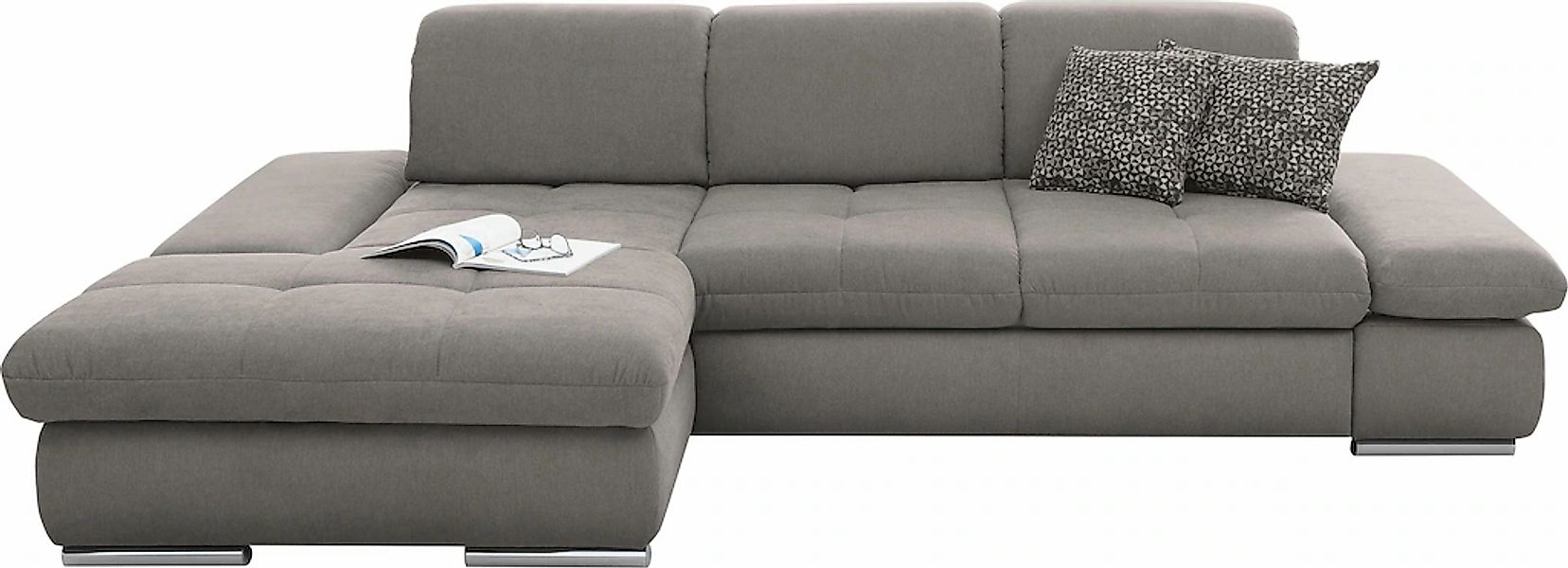 set one by Musterring Ecksofa »SO4100 V«, mit verstellbaren Kopfteilen, wah günstig online kaufen