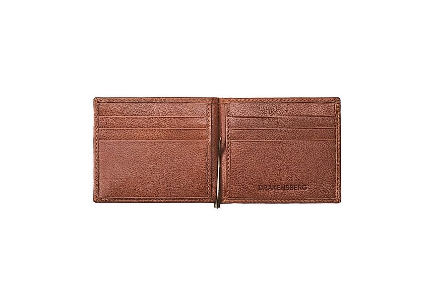 DRAKENSBERG Geldbörse mit Geldklammer »Lorenzo« Kastanien-Braun, schlankes günstig online kaufen