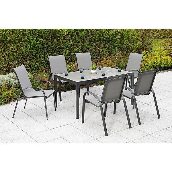 MERXX Garten-Essgruppe Amalfi, (Set, 7-tlg), 6 günstig online kaufen