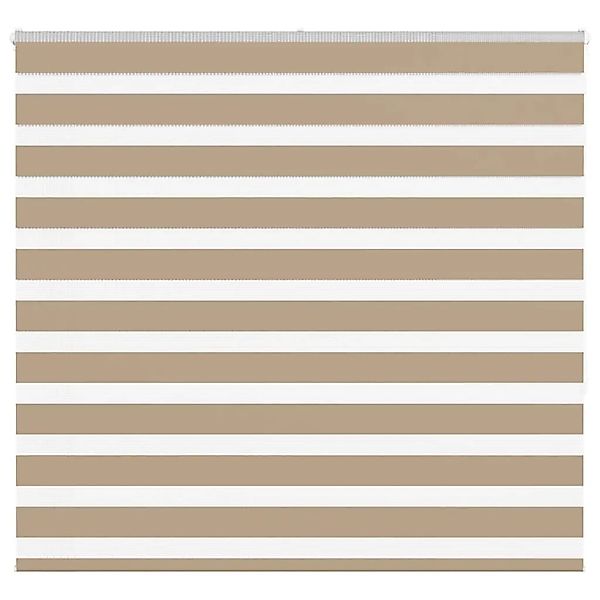 vidaXL Doppelrollo Sandbraun 160x150 cm Stoffbreite 155,9 cm Polyester 4014 günstig online kaufen