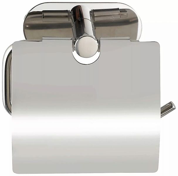 Wenko Toilettenpapierhalter Turbo-Loc Edelstahl mit Deckel Orea Shine günstig online kaufen