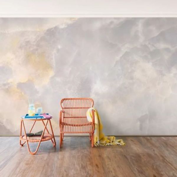 Bilderwelten Marmor Tapete Onyx Marmor creme Gr. 240 x 240 günstig online kaufen