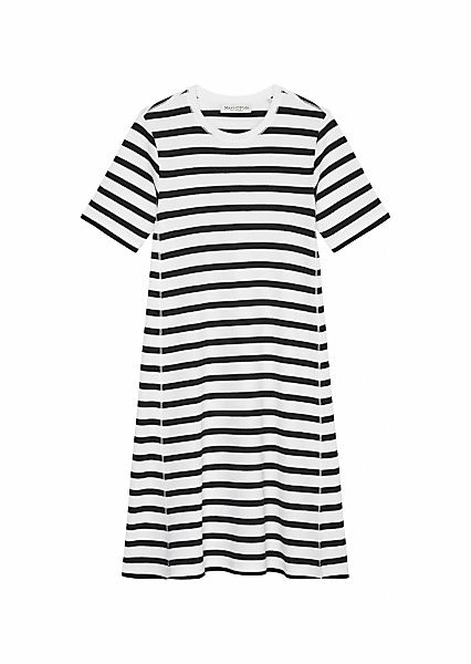Marc OPolo Maxikleid Seitennahttaschen Gestreiftes Waffle-Jersey-Kleid günstig online kaufen