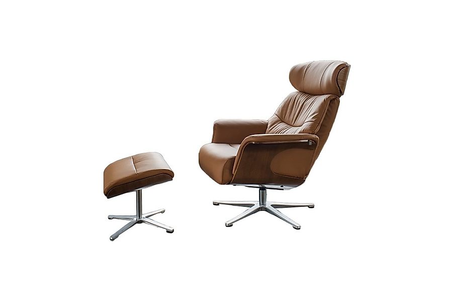 KAWOLA Relaxsessel TOSAR Leder braun - Entspannung pur - Komfort Sessel, Dr günstig online kaufen