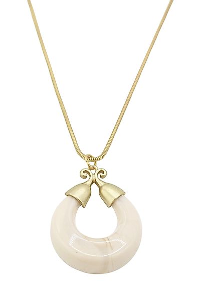 COLLEZIONE ALESSANDRO Kette mit Anhänger "Marble Glow" altgold mit marmorie günstig online kaufen