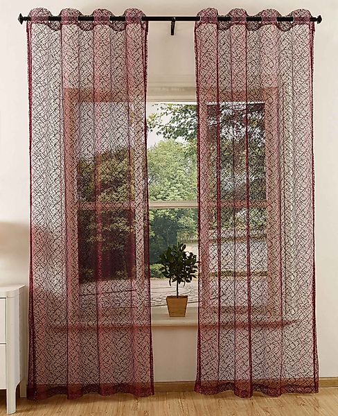 Gardinenbox Gardine, Ösen (2 St), transparent, günstig online kaufen
