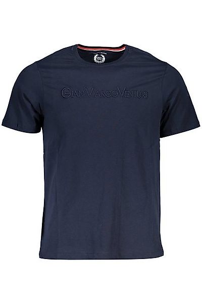 GIAN MARCO VENTURI T-Shirt Herren Kurzarm T-Shirt Blau mit Rundhals und günstig online kaufen