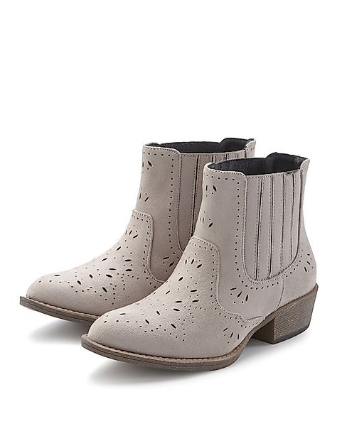 LASCANA Stiefel, Boots, Westernstiefelette, Cowboy Boots, Stiefelette mit C günstig online kaufen