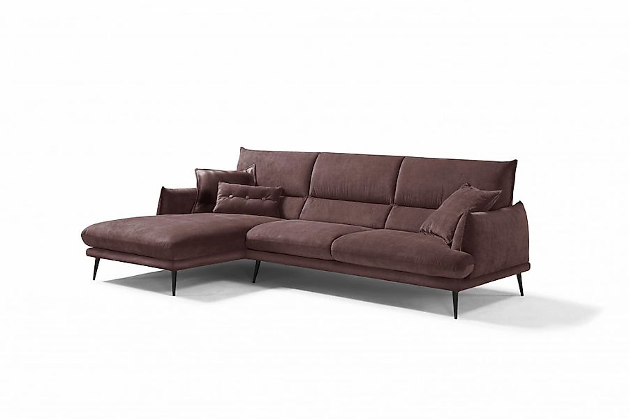 Egoitaliano Ecksofa "FUNNY, hochwertiges & aktuelles Design, bequeme Rücken günstig online kaufen