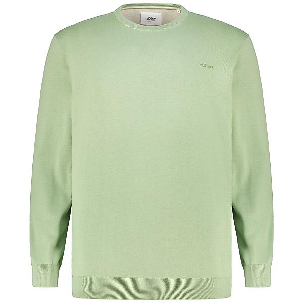 s.Oliver Feinstrickpullover aus Baumwolle Farbe grün Größe: 3XL günstig online kaufen