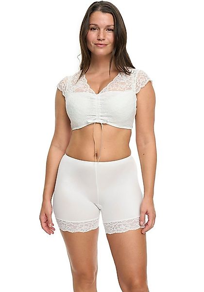 Susa Dirndlbluse Wiesn-Zauber Kurzarm, florale Spitze, elastisch, feminin günstig online kaufen