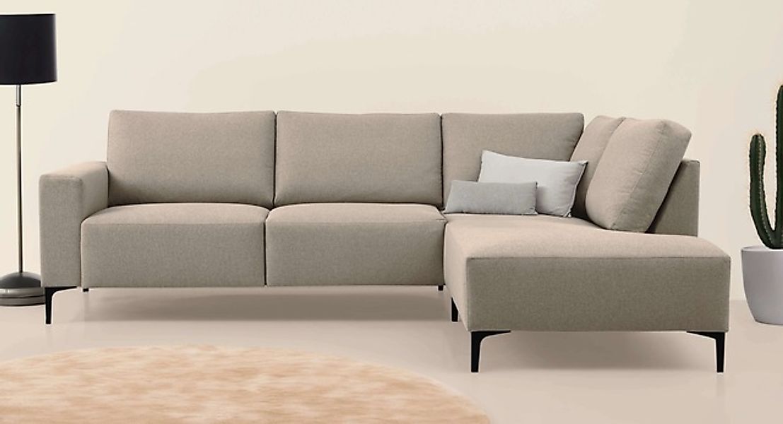 Home affaire Ecksofa "Tournon, L-Form, Breite 256 cm, Webstoff, Chenille" D günstig online kaufen
