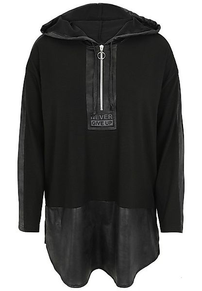 Doris Streich Longshirt (1-tlg) mit Einsätzen aus Lederimitat günstig online kaufen