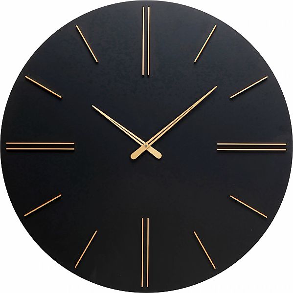Kare Design Wanduhr "Wanduhr Luca Schwarz Ø70cm" günstig online kaufen