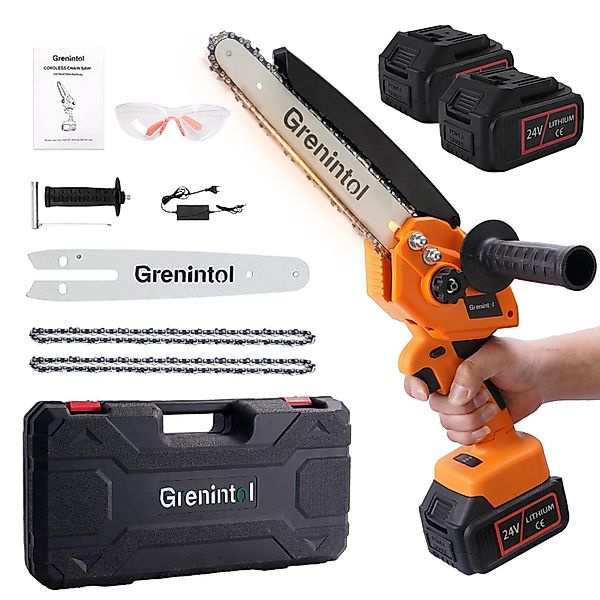 Grenintol Akku-Kettensäge 8 Zoll Mini Kettensäge günstig online kaufen