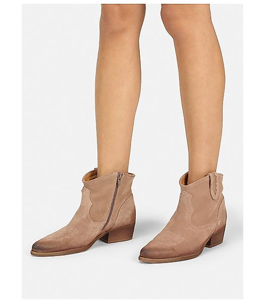 Felmini Stiefelette Leder Cowboy Stiefelette günstig online kaufen