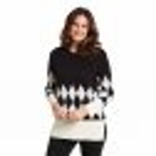 Strickpullover offwhite/schwarz günstig online kaufen