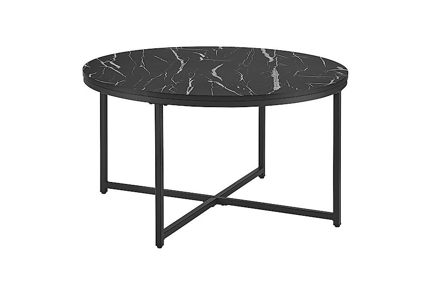 en.casa Couchtisch, Uppvidinge Sideboard 45x80cm Marmor/Schwarz günstig online kaufen