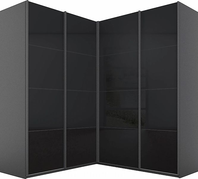 rauch Schwebetürenschrank "Quadra" Eckschrank inkl. Türendämpfer, mit Glast günstig online kaufen