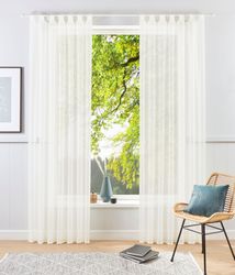 my home Gardine "XANA mit Ösen, Kräuselband oder Schlaufen" Kräuselband 1 S günstig online kaufen