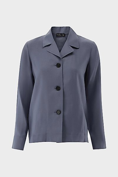 Leinen-Hemdjacke mit Revers günstig online kaufen