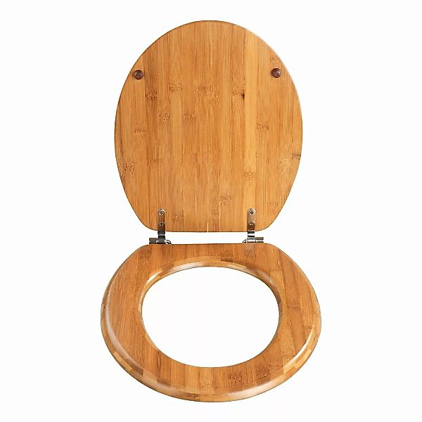 WENKO WC-Sitz Bambus Dunkel dunkelbraun günstig online kaufen
