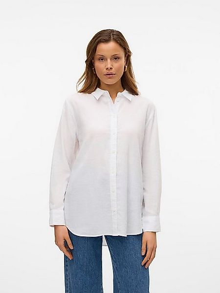 Vero Moda Blusenshirt Basic Rundhals VMLINN LS SHIRT WVN NOOS günstig online kaufen