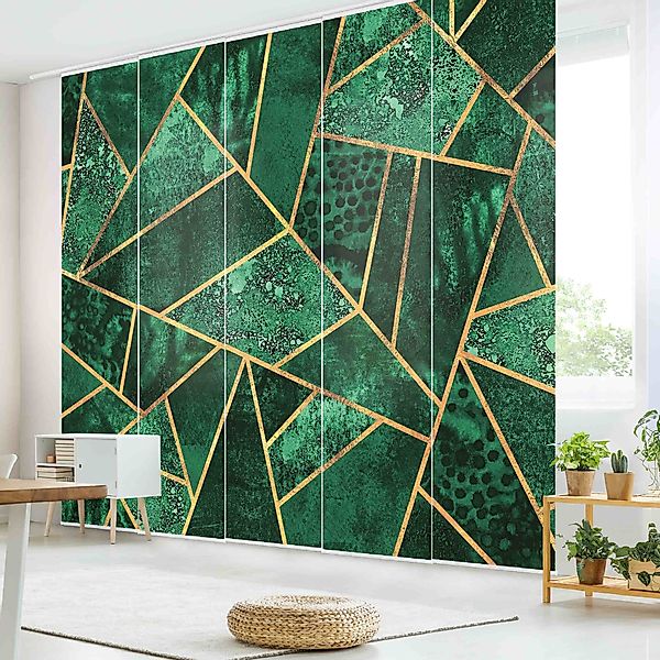 Bilderdepot24 Schiebegardine modern Flächenvorhang blickdicht Dunkler günstig online kaufen