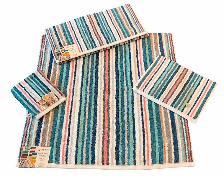 ROSS Handtuch "Multicolor" mit Streifen und gesticktem ROSS-Emblem günstig online kaufen