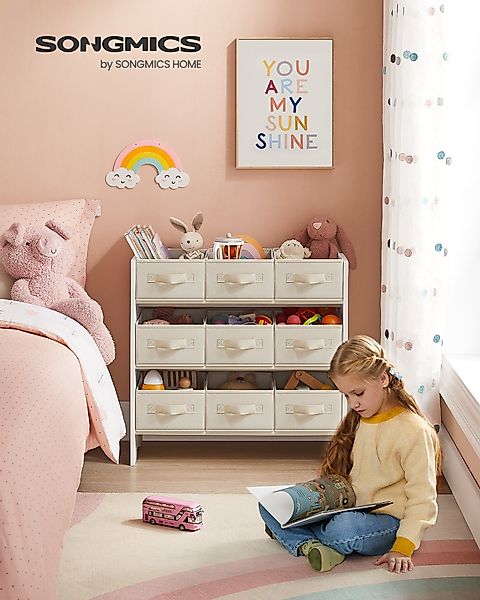 SONGMICS Spielzeugtruhe Kinderregal Bücherregal Kinder, mit günstig online kaufen