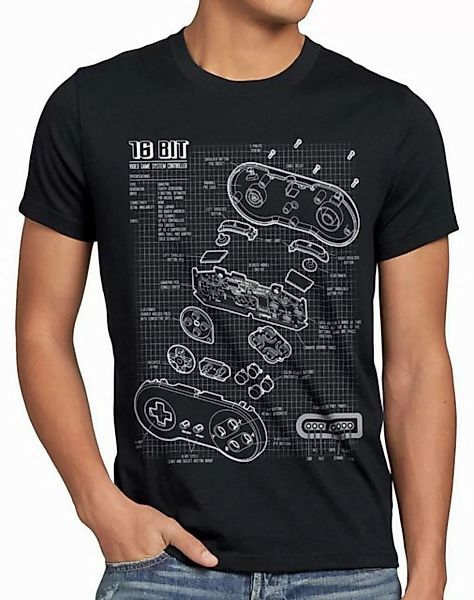 style3 T-Shirt 16-Bit Gamer classic snes nintendo nes switch super famicom günstig online kaufen