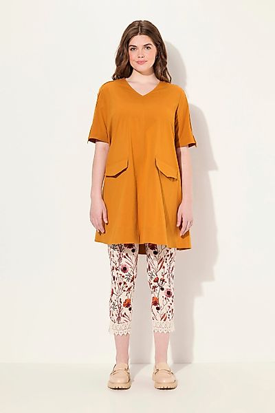 Ulla Popken Tunika Tunika V-Ausschnitt Taschen günstig online kaufen