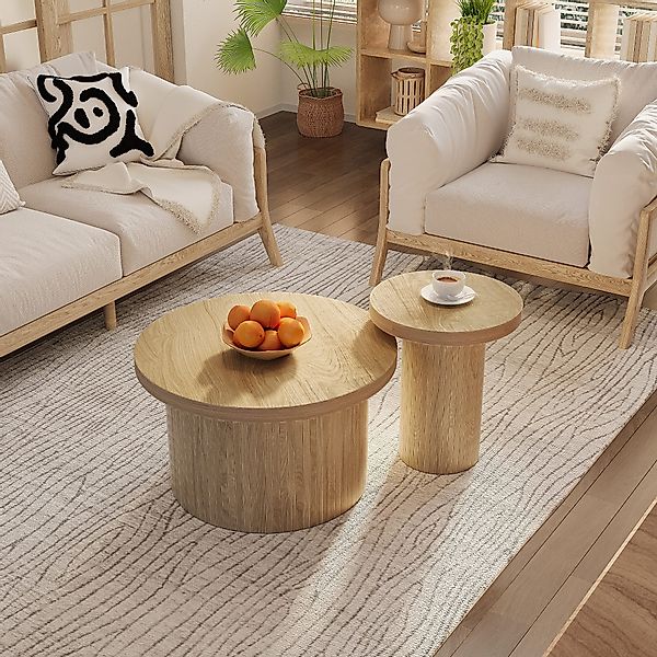 HAUSS SPOLE Couchtisch doppelter runder Tisch, günstig online kaufen