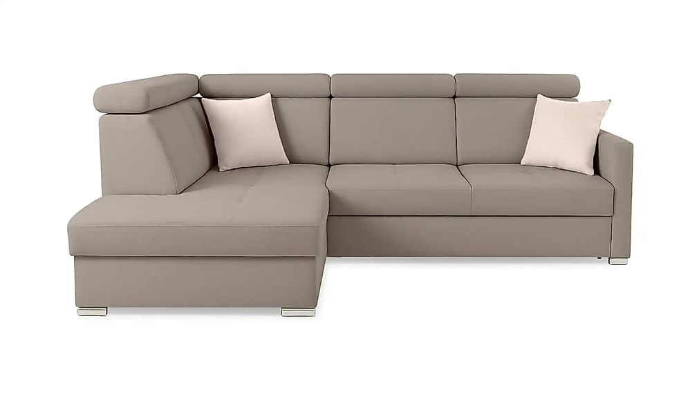 Ecksofa mit Schlaffunktion Mils ¦ beige ¦ Maße (cm): B: 238 H: 97 Polstermö günstig online kaufen