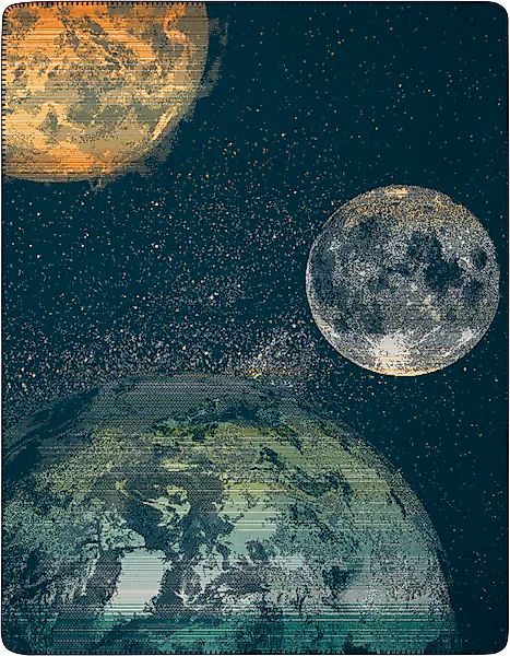 Biederlack Wohndecke »Wohndecke Cosmos«, 150 x 200, mit Zierstich günstig online kaufen
