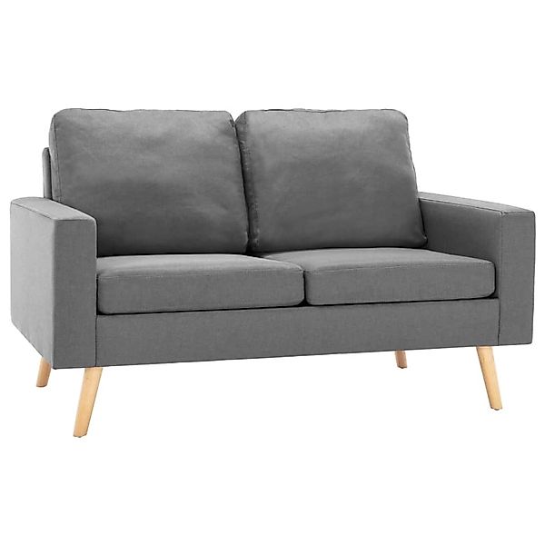 vidaXL 2-Sitzer-Sofa Hellgrau Stoff Modell 4 günstig online kaufen
