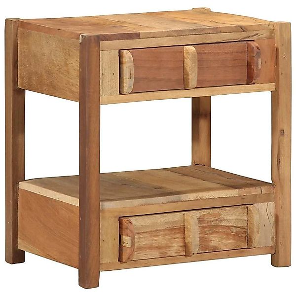 vidaXL Beistelltisch Braun 43 x 32 x 46 cm Massivholz Altholz 4019625 günstig online kaufen