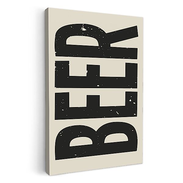 OneMillionCanvasses® Leinwandbild Bär - Vintage - günstig online kaufen