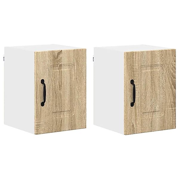 vidaXL Küchenwandschrank mit Regal 2 Stk Sonoma-Eiche 30 x 31 x 40 cm 88449 günstig online kaufen