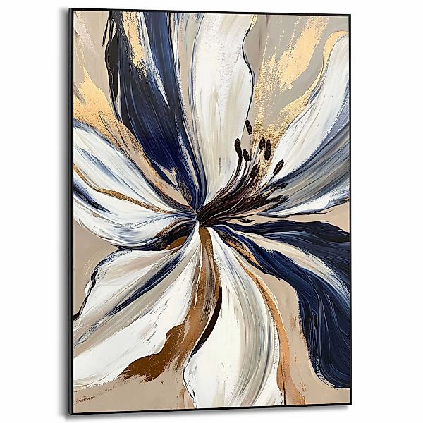 Reinders Poster "Glamour Flower", Wohnzimmer - Blau - MDF - Abstrakt - 50x7 günstig online kaufen