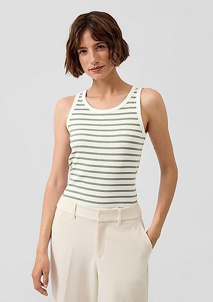 s.Oliver Muscleshirt T-Shirt Geripptes Tanktop im Slim Fit günstig online kaufen