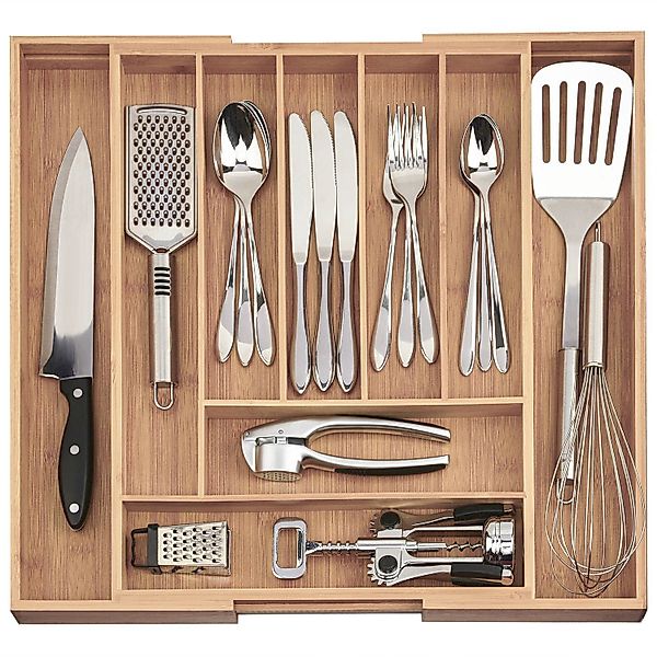 Dimono Besteckeinsatz Schubladeneinsatz (Ordnungssystem, Flexibler Schublad günstig online kaufen