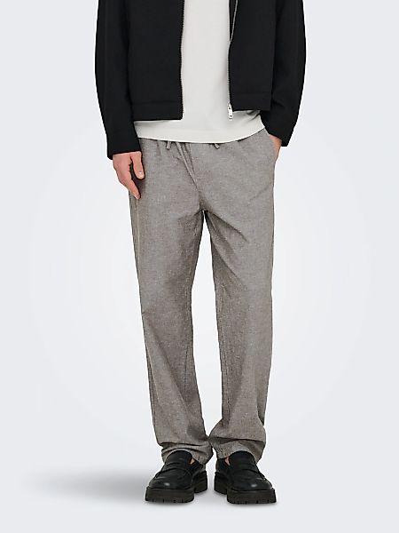 ONLY & SONS Trainingshose "ONSSINUS LOOSE 0007 COT LIN PANT NOOS" günstig online kaufen
