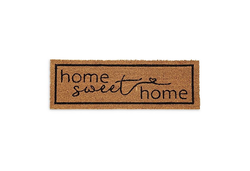 relaxdays Fußmatte Kokos Fußmatte Home sweet Home, rechteckig, Höhe: 15 mm günstig online kaufen