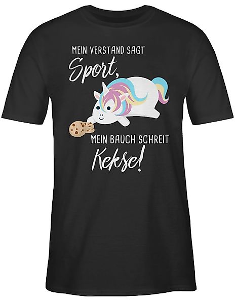 Shirtracer T-Shirt Mein Bauch schreit Kekse! günstig online kaufen