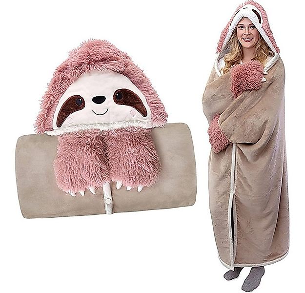 Wohndecke Faultier Decke, Weich und bequem Tragbare Decke, Sofadeck, Kusche günstig online kaufen