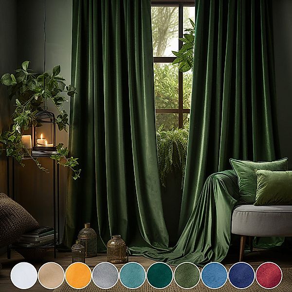 LMaxhome Verdunkelungsvorhang Blickdicht Samt Velvet Vorhang günstig online kaufen