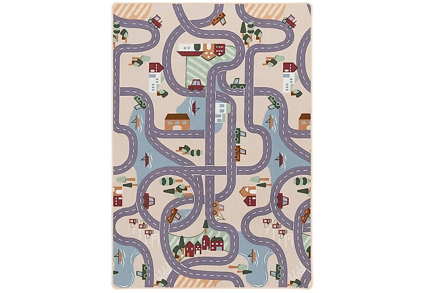 Snapstyle Kinderteppich Kinder Spiel Straßenteppich Fun Town, Rechteckig, H günstig online kaufen
