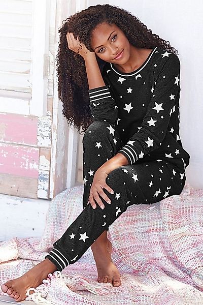 Vivance Dreams Pyjama, 2 Stk. mit Sternedruck günstig online kaufen