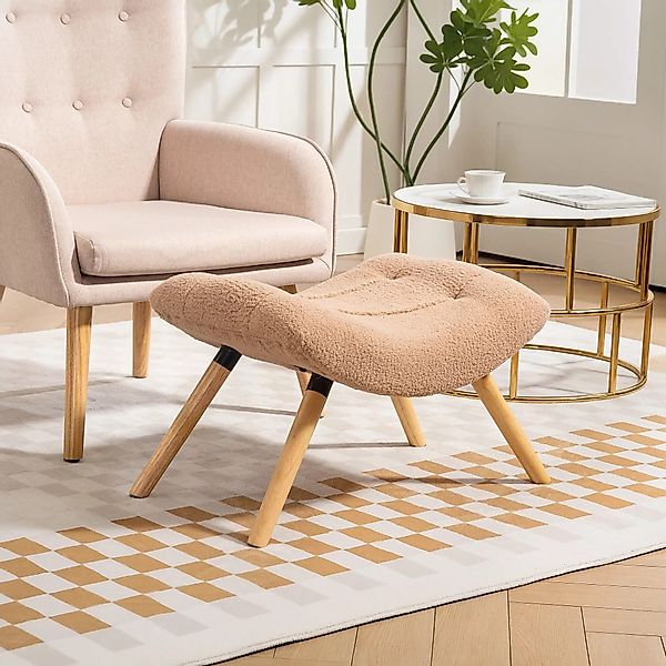 BlingBin Fußhocker Moderner Fußhocker mit Fleece-Bezug günstig online kaufen